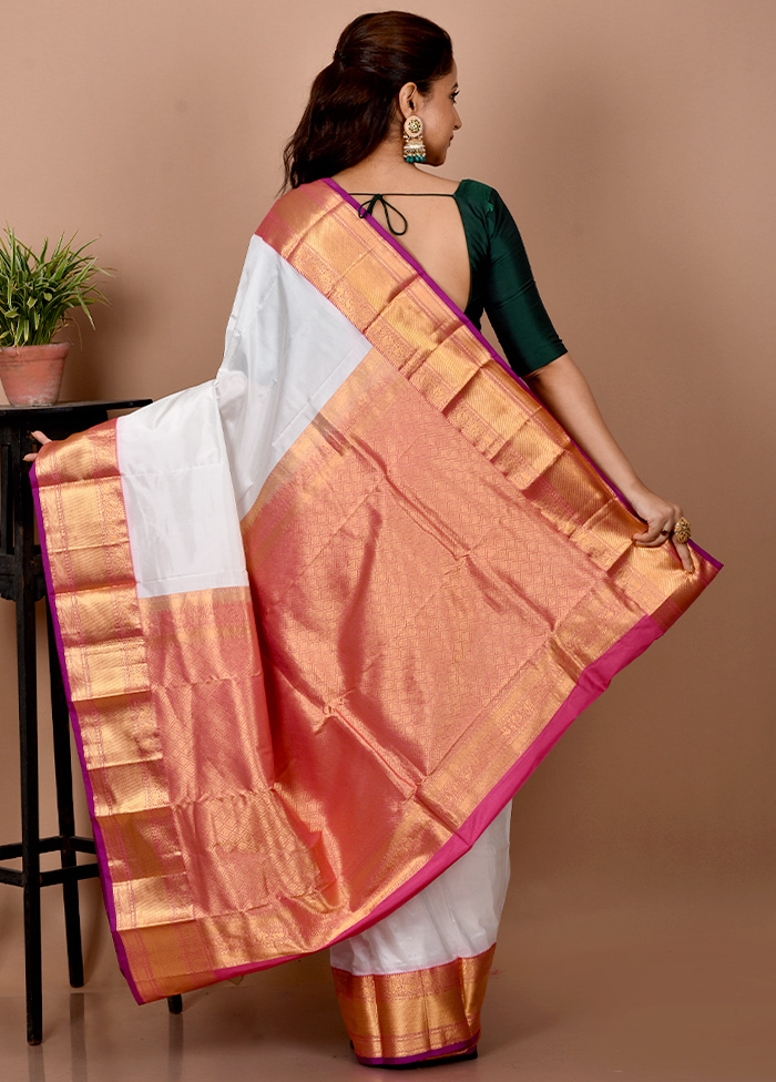 Buy Sindoori Pink Mulberry Silk Kanjivaram Saree - House Of Elegance –  House Of Elegance - Style That Inspires