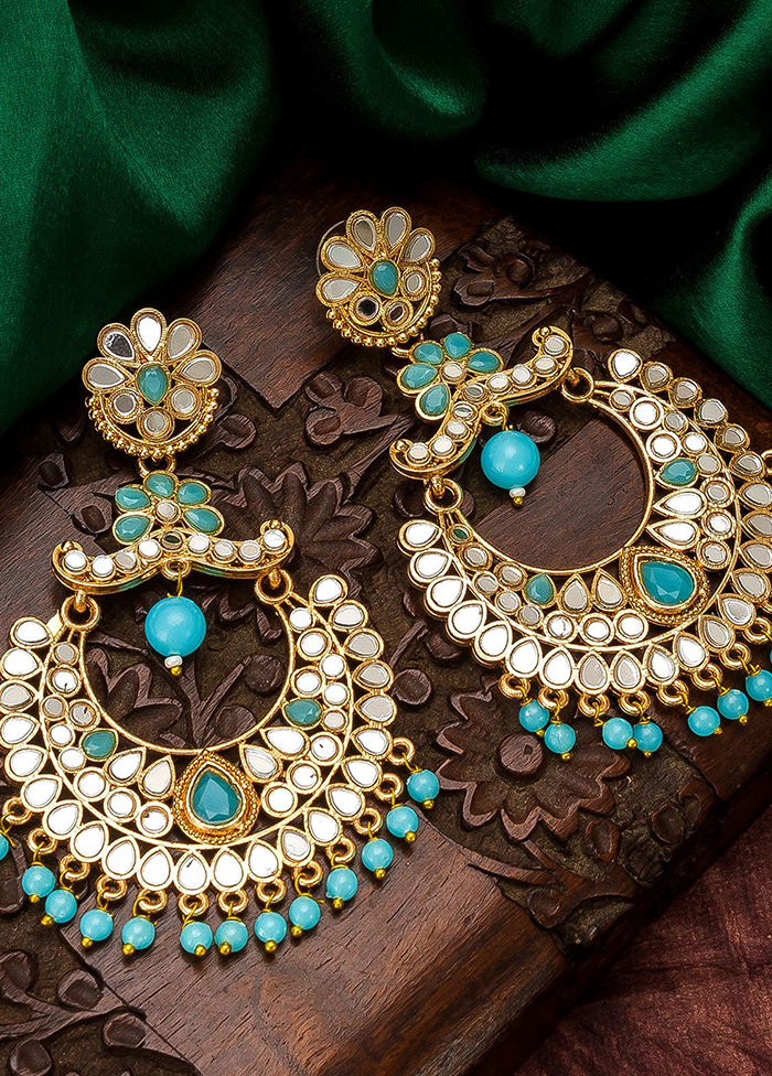 Kundan hot sale work earrings