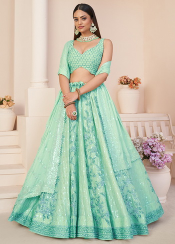 MultiColor & Green Heavy Designer Work Bridal Special Lehenga Choli - Indian  Heavy Anarkali Lehenga Gowns Sharara Sarees Pakistani Dresses in  USA/UK/Canada/UAE - IndiaBoulevard